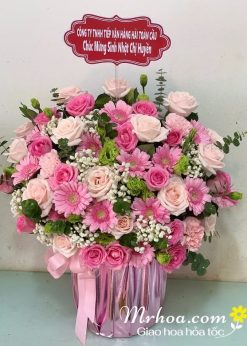 Giỏ hoa dễ thương - Mr149